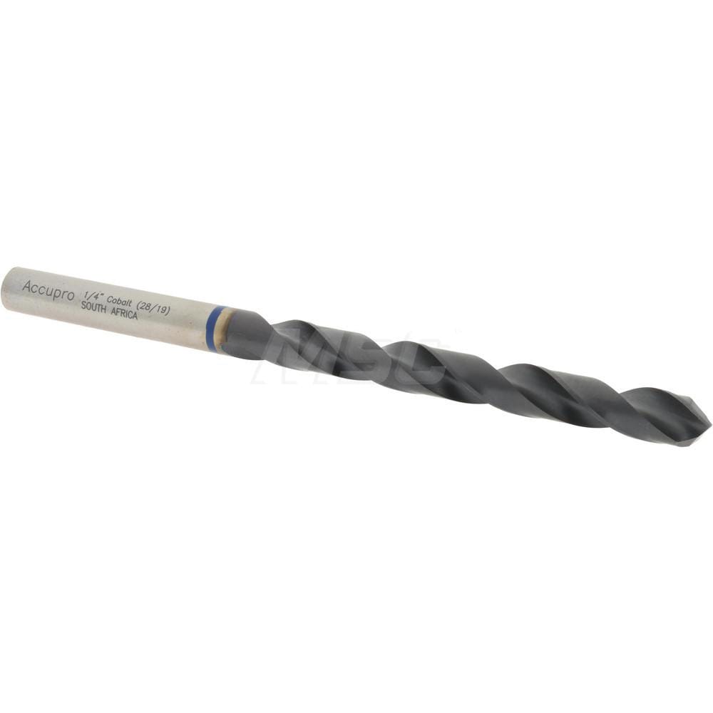 Accupro 1BB0634-AC Jobber Length Drill Bit: 0.25" Dia, 120 °, Cobalt 