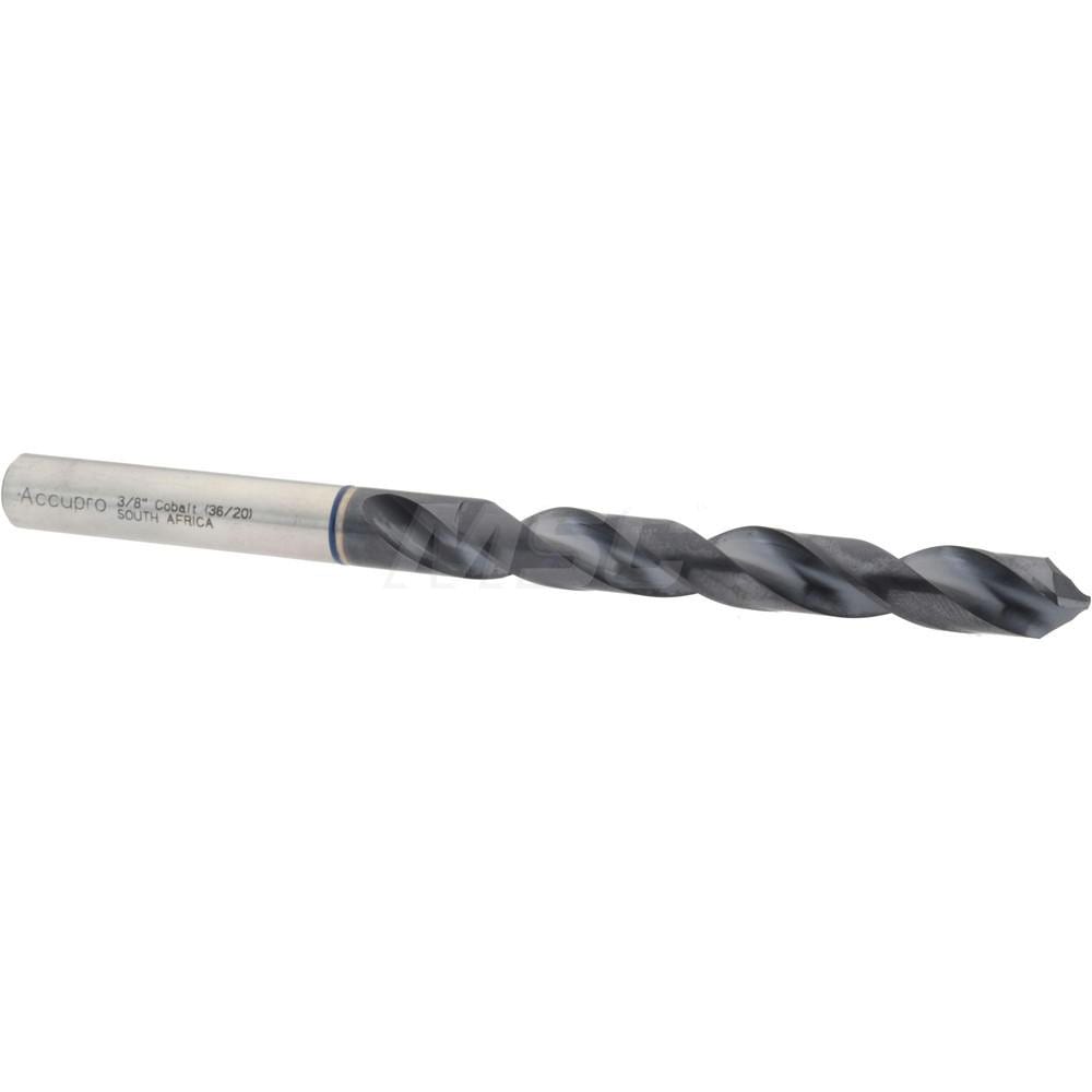 Accupro 1BB0953-AC Jobber Length Drill Bit: 0.375" Dia, 120 °, Cobalt 