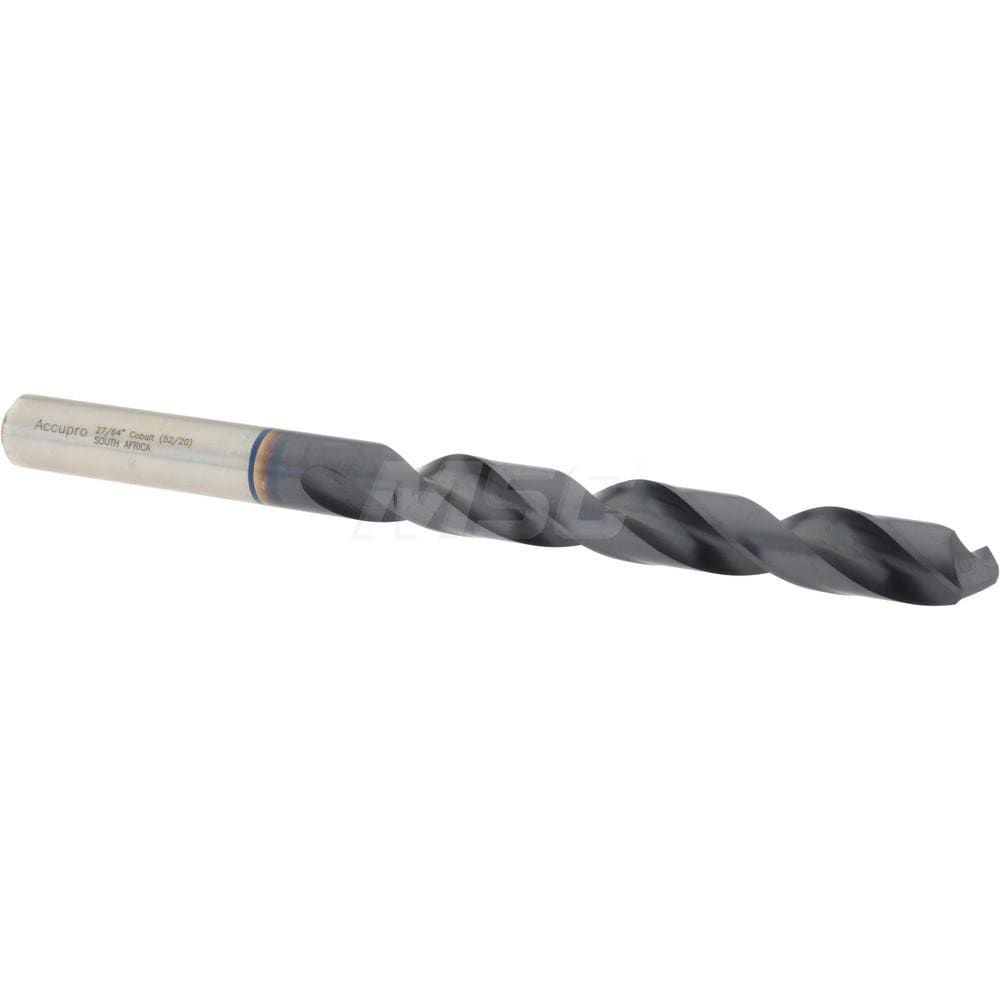 Accupro 1BB1072-AC Jobber Length Drill Bit: 0.4219" Dia, 120 °, Cobalt 