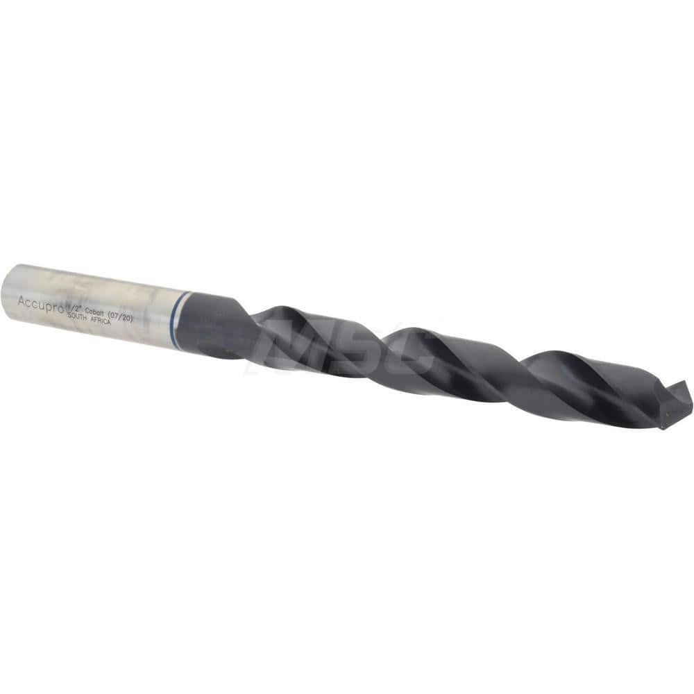 Accupro 1BB1269-AC Jobber Length Drill Bit: 0.5" Dia, 120 °, Cobalt 