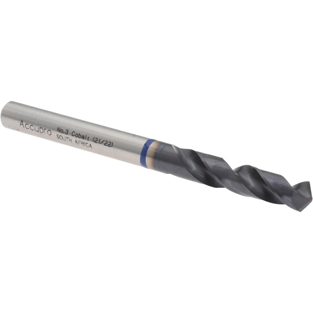 Accupro Screw Machine Length Drill Bit: #3 Dia, 120 deg