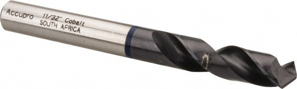 Accupro 1BS0873-AC Screw Machine Length Drill Bit: 0.3438" Dia, 120 °, Cobalt 