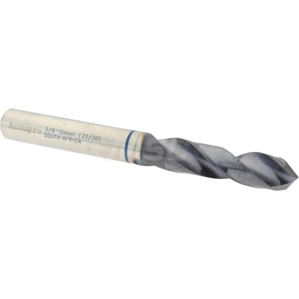 Accupro 1BS0953-AC Screw Machine Length Drill Bit: 0.375" Dia, 120 °, Cobalt 