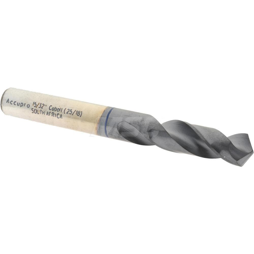 Accupro 1BS1191-AC Screw Machine Length Drill Bit: 0.4688" Dia, 120 °, Cobalt 