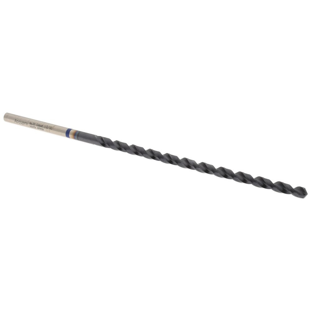 Taper Length Drill Bit: #31, 118 ° Point, Vanadium High Speed Steel