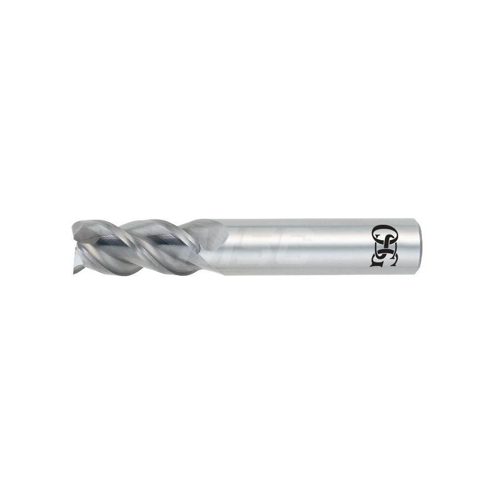 OSG 445-5000 Square End Mill: 1/2" Dia, 3 Flutes, 1" LOC, Solid Carbide, 45 ° Helix Image