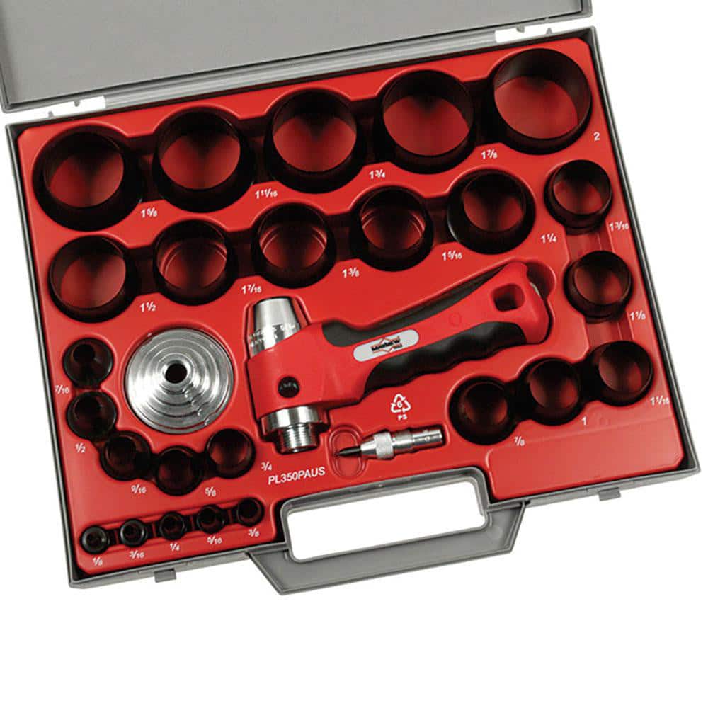 Hollow Punch Set: 28 Pc, 0.125 to 2"