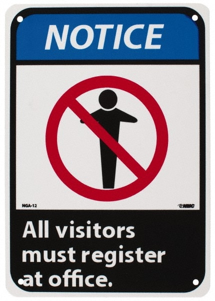Security & Admittance Sign: Rectangle, 