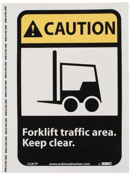 Accident Prevention Sign: Rectangle, 