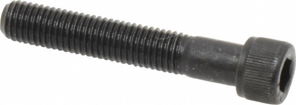 Value Collection 011185P Hex Head Cap Screw: 1/4-28 x 1-1/2", Alloy Steel, Black Oxide Finish Image