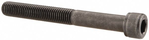 Value Collection 011191PR Hex Head Cap Screw: 1/4-28 x 2-1/4", Alloy Steel, Black Oxide Finish Image