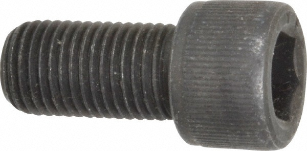 Value Collection 011287PR Hex Head Cap Screw: 3/8-24 x 3/4", Alloy Steel, Black Oxide Finish Image