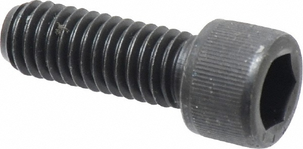 Value Collection 011317P Hex Head Cap Screw: 7/16-14 x 1-1/4", Alloy Steel, Black Oxide Finish Image