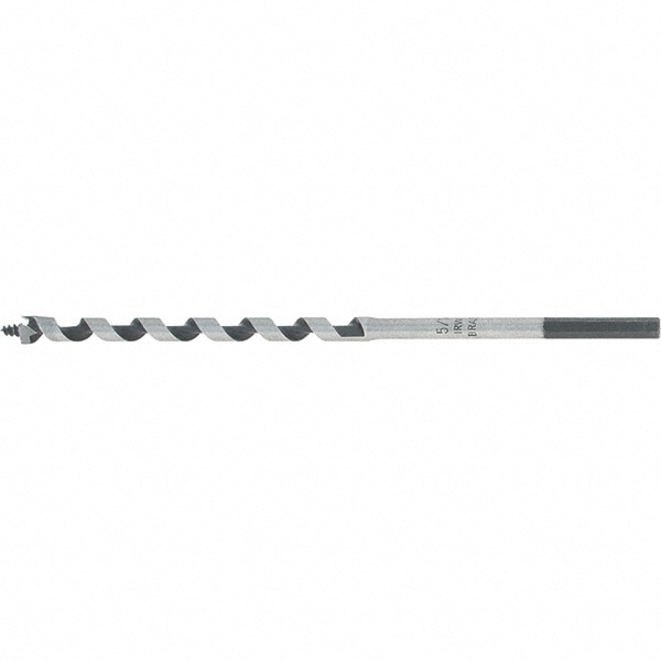 5/16", 7/32" Diam Straight Shank, 7-1/2" Overall Length with 4-1/2" Twist, Solid Center Auger Bit