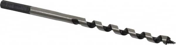 3/8", 5/16" Diam Straight Shank, 7-1/2" Overall Length with 4-1/2" Twist, Solid Center Auger Bit