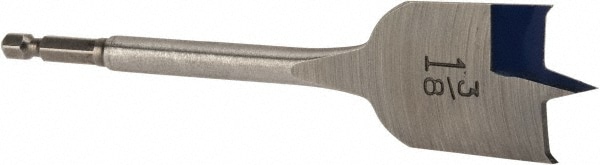 Spade-Blade Drill Bit: 1-3/8" Drill Bit, High Speed Steel