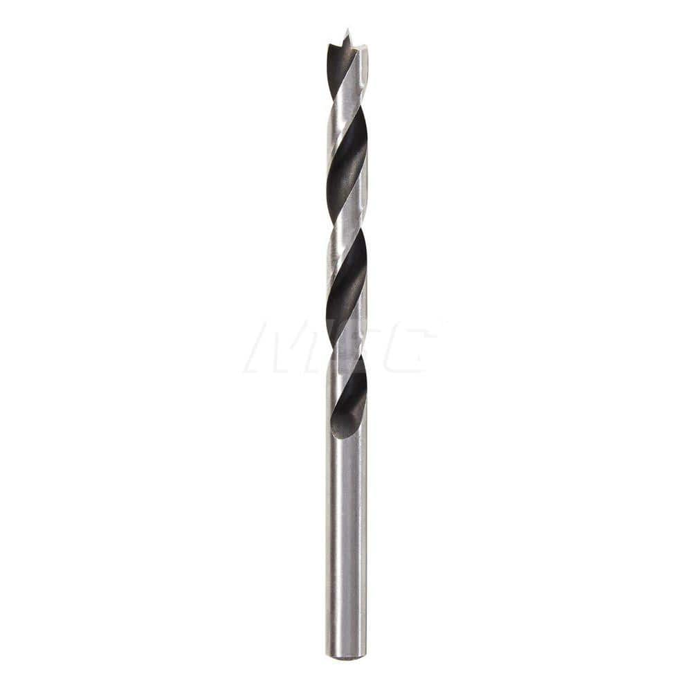 5/16", 2-15/16" Flute Length, Bright Finish, Carbon Steel Brad Point Drill Bit