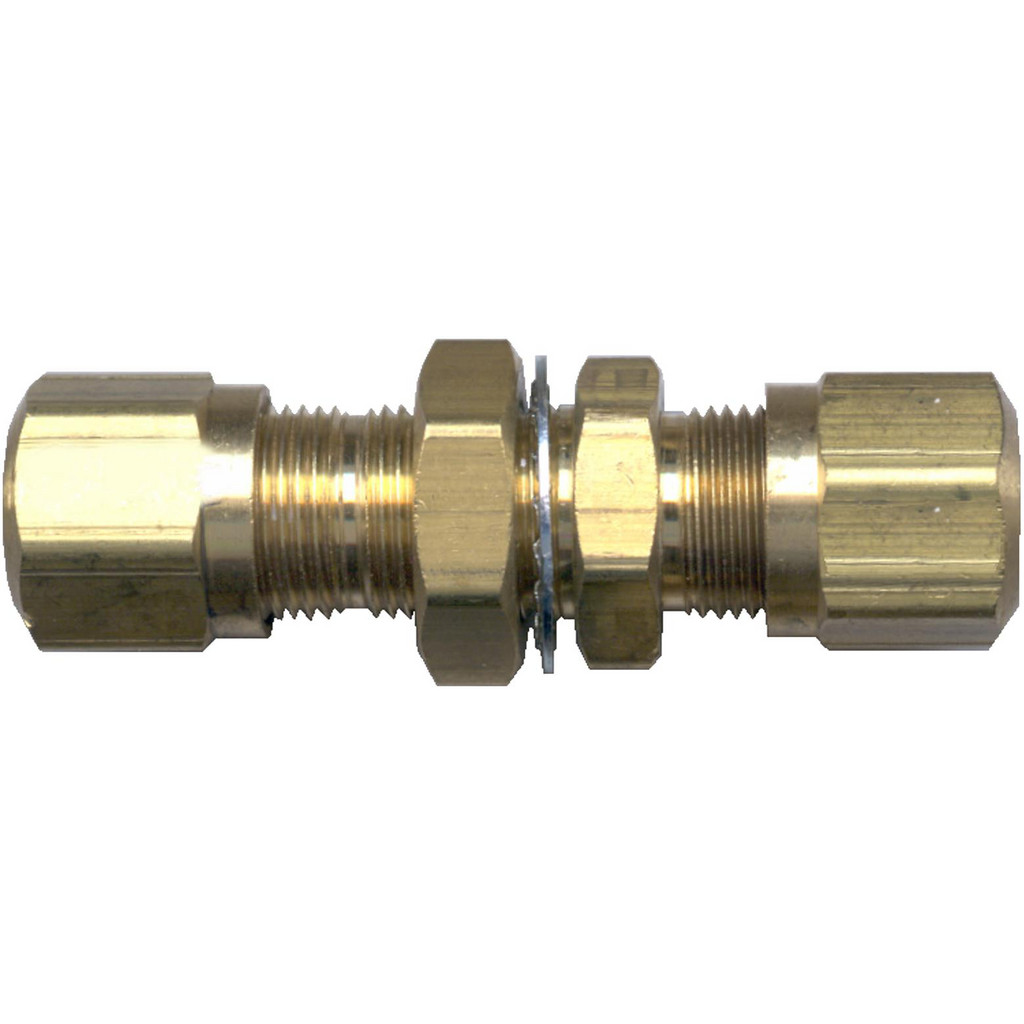 Fairview - Compression Tube Bulkhead Union: Non-Threaded, 3/8