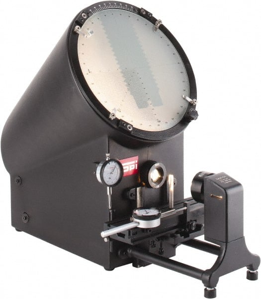 Optical Comparator: 12" Screen Dia, Horizontal Orientation, 10x 20x & 40x Magnification