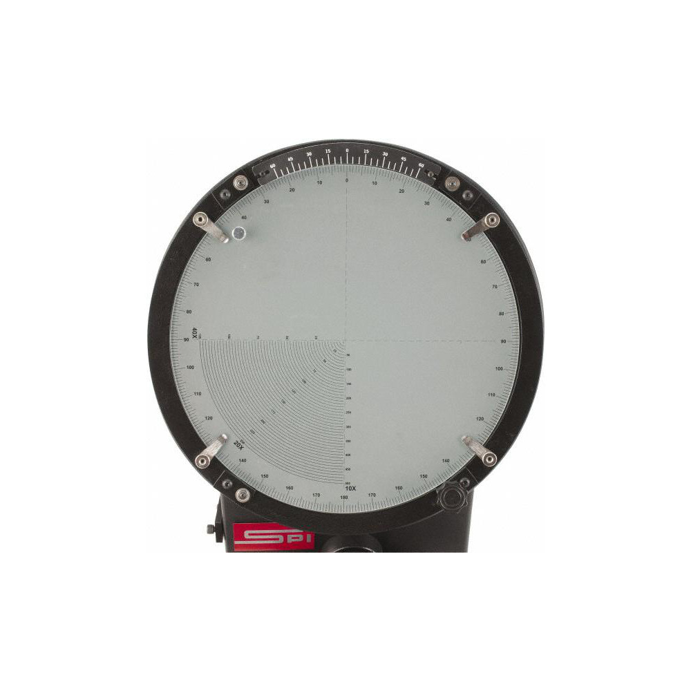 SPI Optical Comparator 12" Screen Dia, Horizontal Orientation, 10x