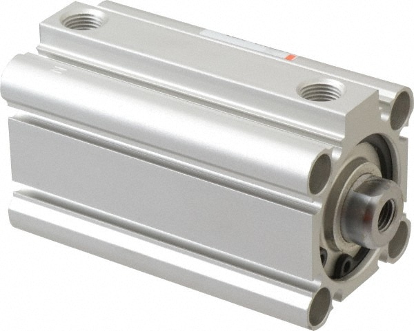 SMC PNEUMATICS NCDQ2B32-50DZ Double Acting Rodless Air Cylinder: 1-1/4" Bore, 1-15/16" Stroke, 145 psi Max, 1/8 NPT Port, Double Clevis Mount 