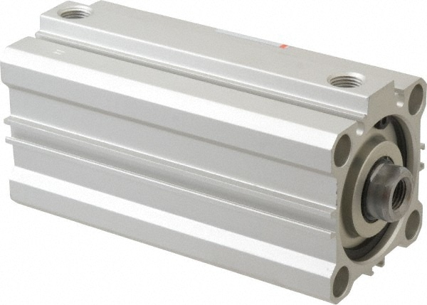 SMC PNEUMATICS NCDQ2B40-75DZ Double Acting Rodless Air Cylinder: 1-1/2" Bore, 2-15/16" Stroke, 145 psi Max, 1/8 NPT Port, Double Clevis Mount 