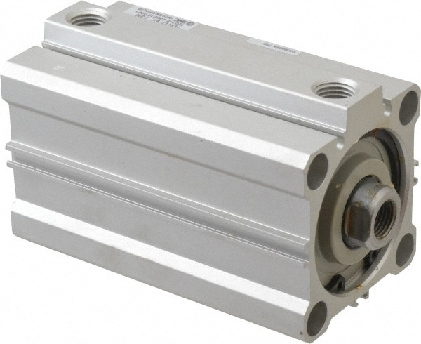 SMC PNEUMATICS NCDQ2B50-75DZ Double Acting Rodless Air Cylinder: 2" Bore, 2-15/16" Stroke, 145 psi Max, 1/4 NPT Port, Double Clevis Mount 