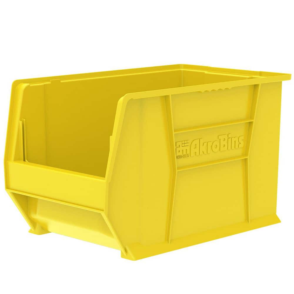 Plastic Hopper Stacking Bin: Yellow