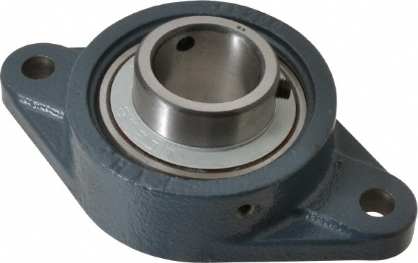 Value Collection UCFL208-24HT 1-1/2" ID, 3-15/16" OAW x 6-7/8" OAL x 3-15/16" OAH 2-Bolt High Temperature Flange Bearing Image