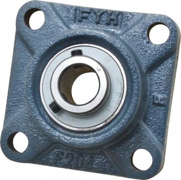 3/4" ID, 3-3/8" OAW x 3-3/8" OAL x 3-3/8" OAH 4-Bolt High Temperature Flange Bearing