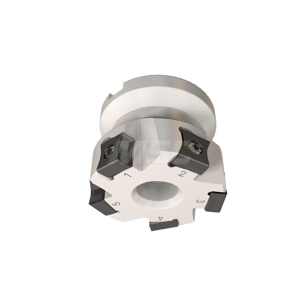 Iscar 3103204 2-1/2" Cut Diam, 1" Arbor Hole Diam, 0.394" Max Depth, Indexable Square-Shoulder Face Mill 