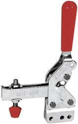 Manual Hold-Down Toggle Clamp: Vertical, 600 lb Capacity, U-Bar, Straight Base