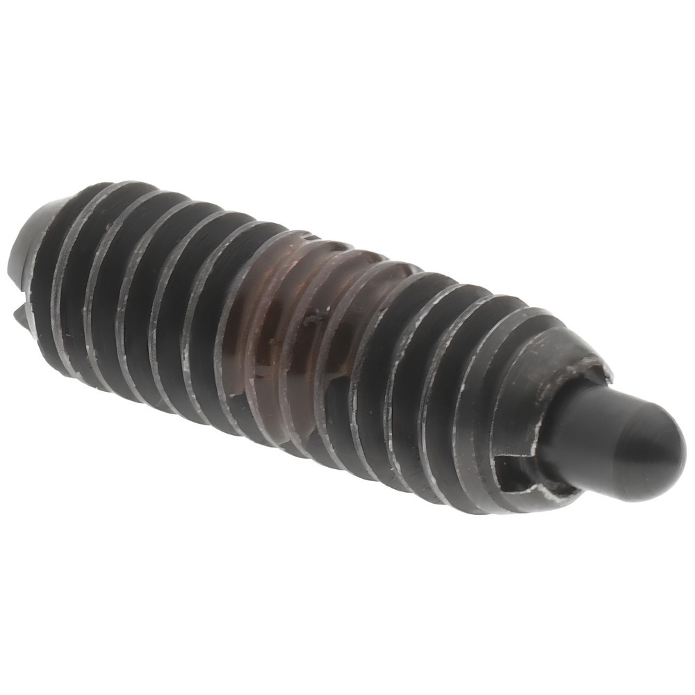 Threaded Spring Plunger: #8-32, 1/2" Thread Length, 0.07" Dia, 3/32" Projection