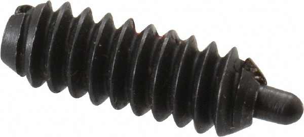 Threaded Spring Plunger: #6-32, 3/8" Thread Length, 0.046" Dia, 1/16" Projection