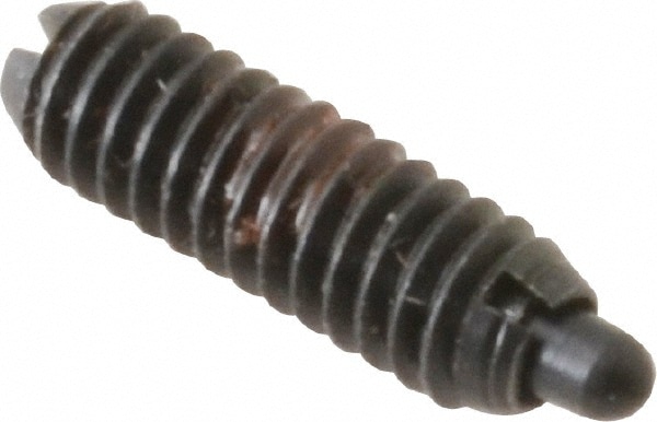 Threaded Spring Plunger: #8-32, 1/2" Thread Length, 0.07" Dia, 3/32" Projection