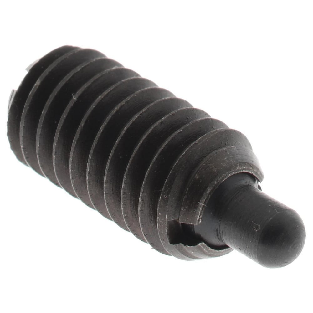 Threaded Spring Plunger: 5/16-18, 5/8" Thread Length, 0.135" Dia, 3/16" Projection