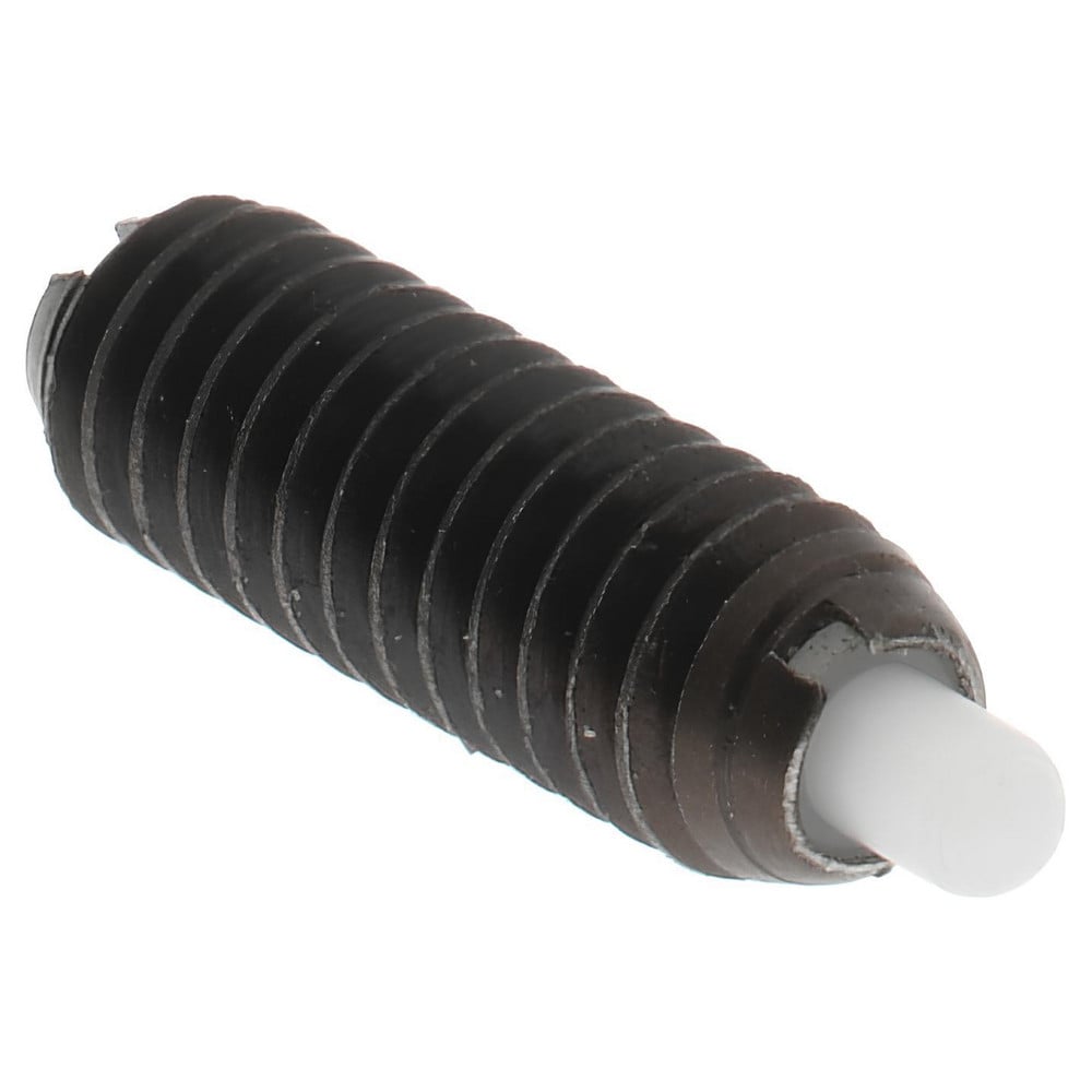 Threaded Spring Plunger: #8-32, 1/2" Thread Length, 0.07" Dia, 3/32" Projection