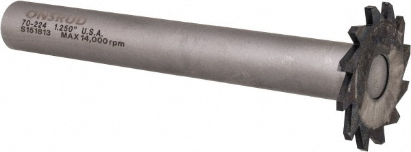 Onsrud 70-224 Slitting & Slotting Saw: 1-1/4" Dia, 1/16" Thick, 12 Teeth, Solid Carbide Image