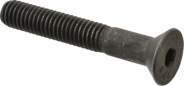 Value Collection 211223PR Flat Socket Cap Screw: 3/8-16 x 2-1/2" Long, Alloy Steel, Black Oxide Finish Image