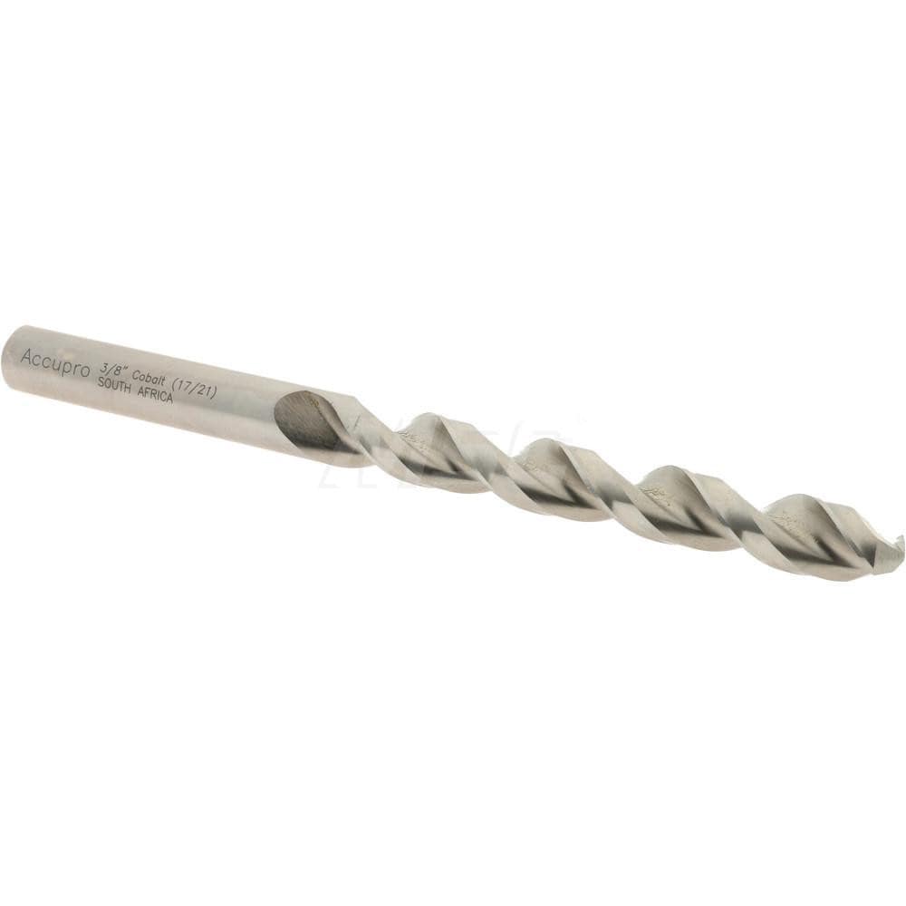 Accupro 1640953-AC Jobber Length Drill Bit: 0.375" Dia, 130 °, Cobalt 