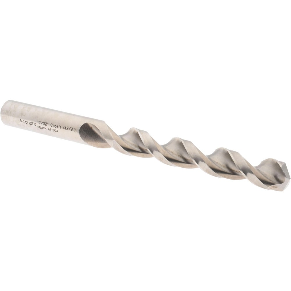 Accupro 1641349-AC Jobber Length Drill Bit: 0.5313" Dia, 130 °, Cobalt 