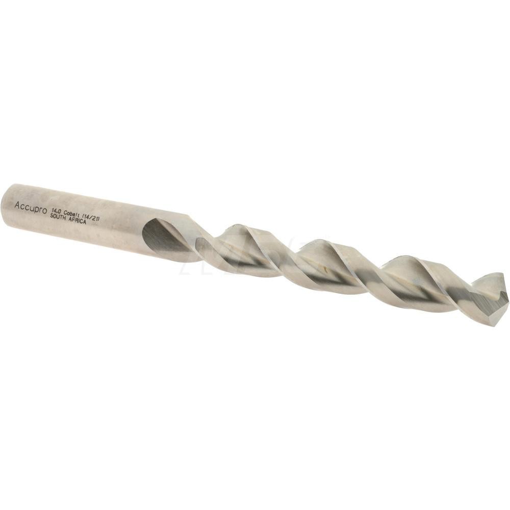 Accupro 1641400-AC Jobber Length Drill Bit: 0.5512" Dia, 130 °, Cobalt 