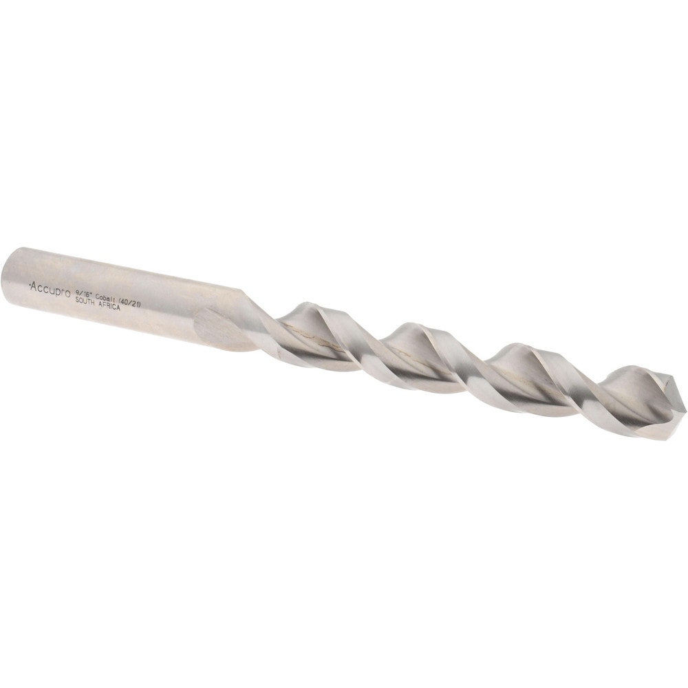 Accupro 1641429-AC Jobber Length Drill Bit: 0.5625" Dia, 130 °, Cobalt 