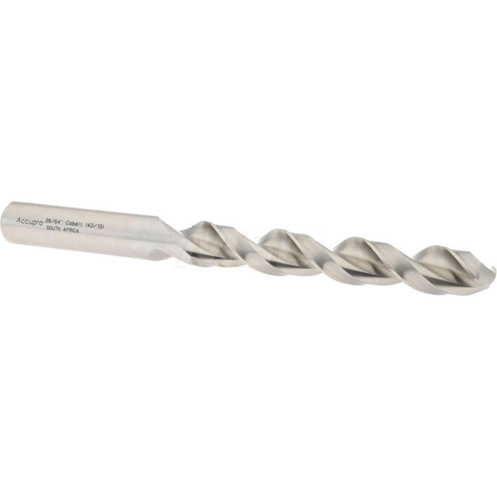 Accupro 1641548-AC Jobber Length Drill Bit: 0.6094" Dia, 130 °, Cobalt 