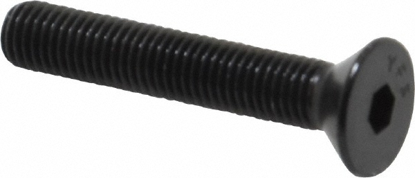 Value Collection 211133PR Flat Socket Cap Screw: 1/4-28 x 1-1/2" Long, Alloy Steel, Black Oxide Finish Image