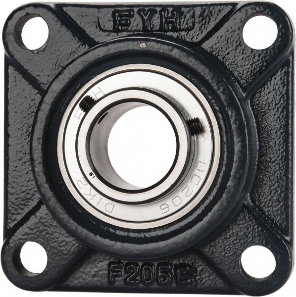 1-3/16" ID, 4-1/4" OAW x 4-1/4" OAL x 4-1/4" OAH 4-Bolt High Temperature Flange Bearing