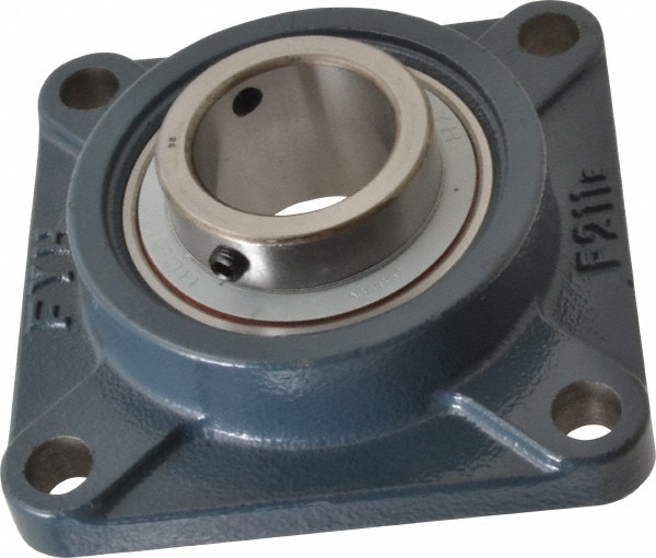 Value Collection UCF211-32HT 2" ID, 6-3/8" OAW x 6-3/8" OAL x 6-3/8" OAH 4-Bolt High Temperature Flange Bearing Image