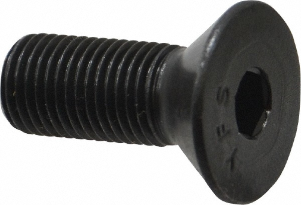 Value Collection 211231PR Flat Socket Cap Screw: 3/8-24 x 1" Long, Alloy Steel, Black Oxide Finish Image
