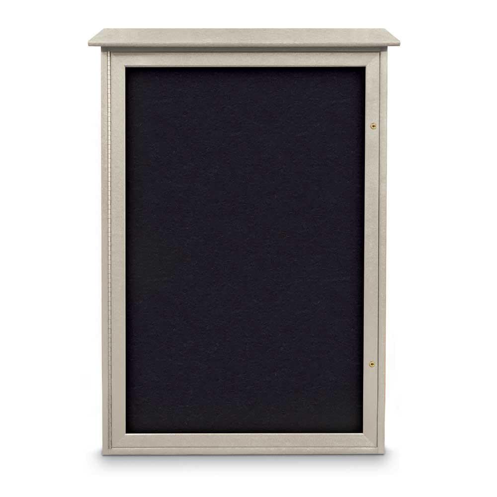 United Visual Products - Enclosed Recycled Rubber Bulletin Board: 48 