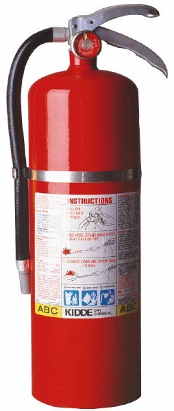 Strap Bracket: Dry Chemical, 5.25" Dia, 10 lb Capacity, Pressure Gauge
